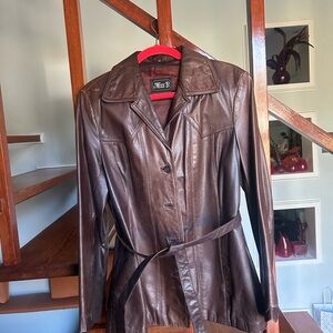 Brown Leather Women's Jacket